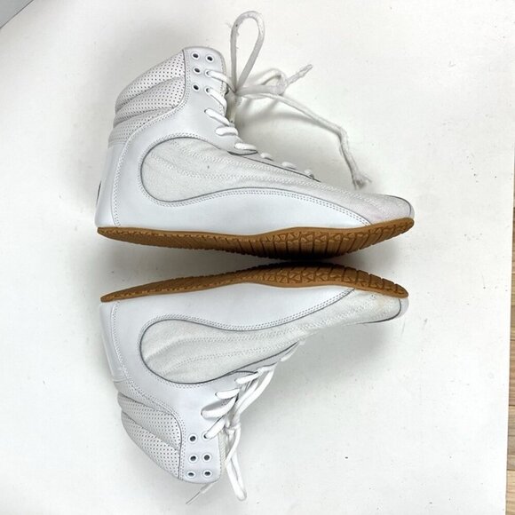 RyderWear Footwear Mens White sz 8 Weightlifting BodyBuilding Training Sneakers - Picture 3 of 9